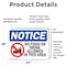 Signmission No Food Or Drink Allowed In This Area Sign With Symbol, 24 in W x Rectangle, Vinyl Decal OS-2PACK-NS-D-1824-L-14575 - alternate 5